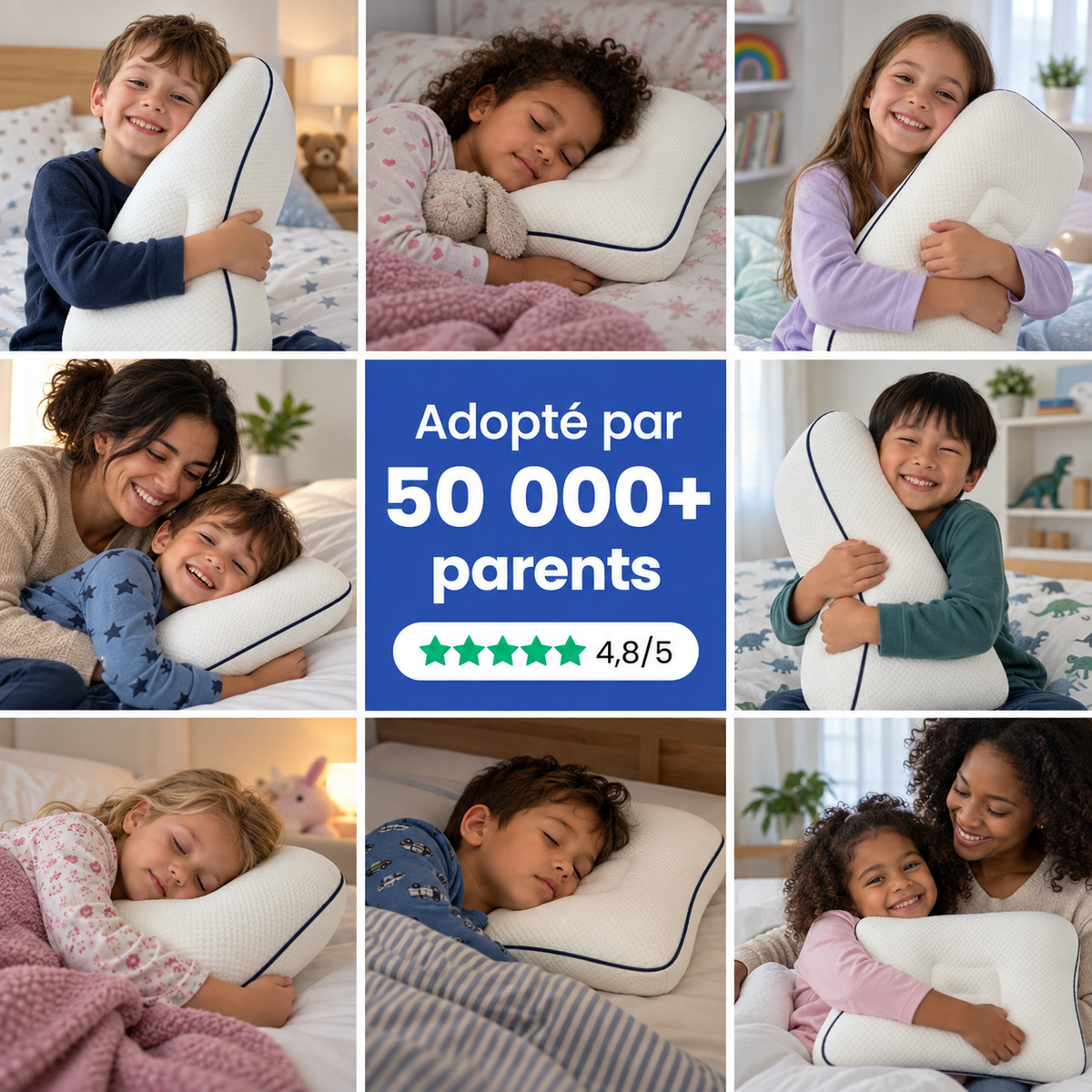 Serenya™ – Oreiller ergonomique pour enfant